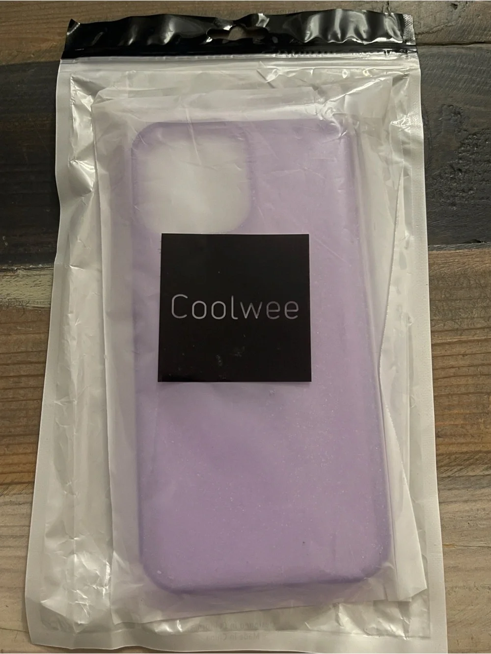 Coolwee iPhone 13 Pro Max Purple Clear Glitter Case NWT